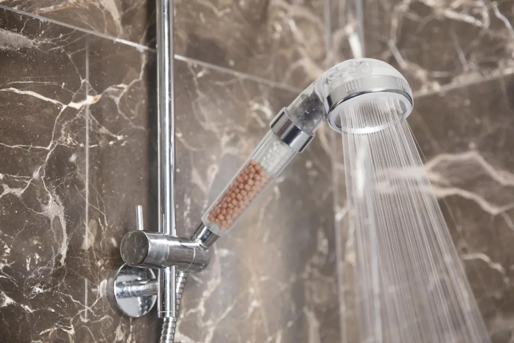 Shower Hero shower head with mineral stones
