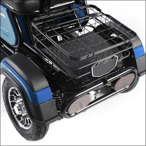3-Rad E-Car Speed ​​6 km/h: 48V/20Ah Blei-Gel, blue