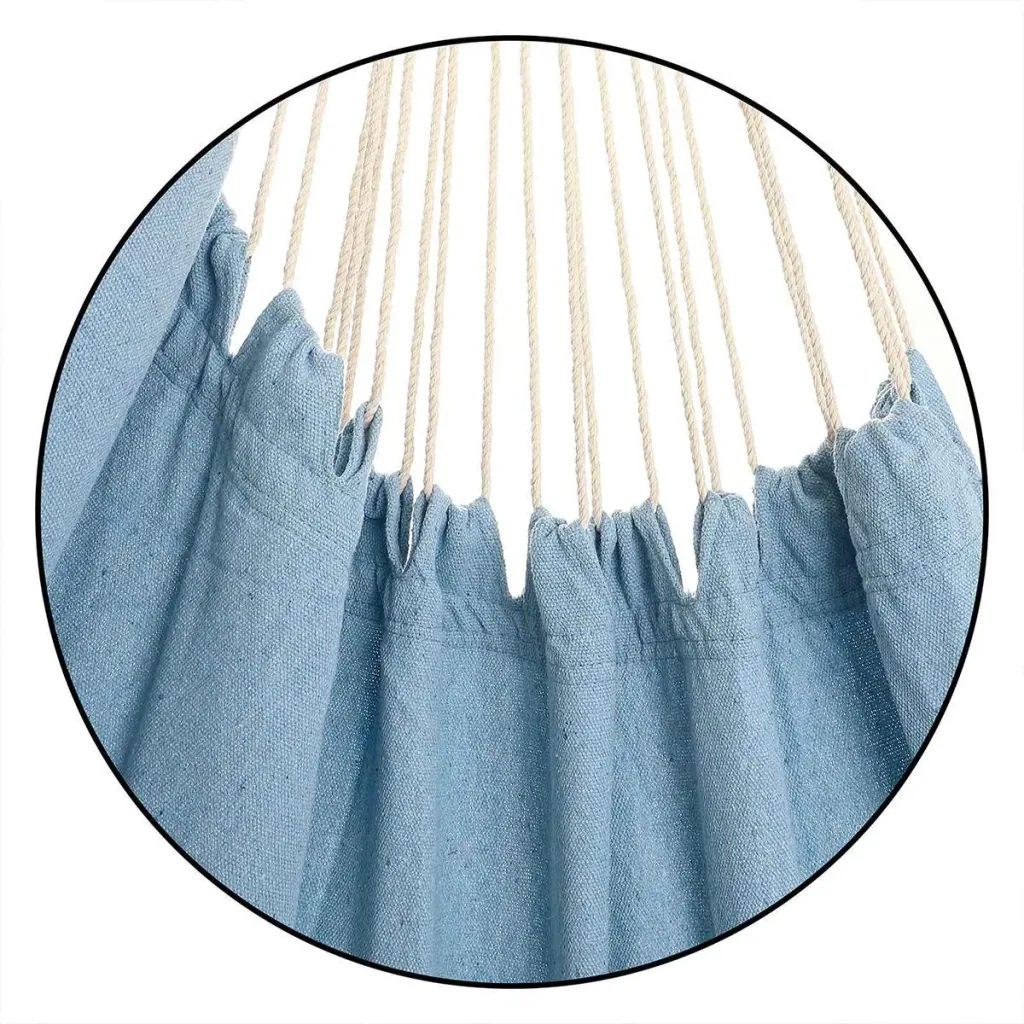 Hanging chair light blue 185x130x155cm