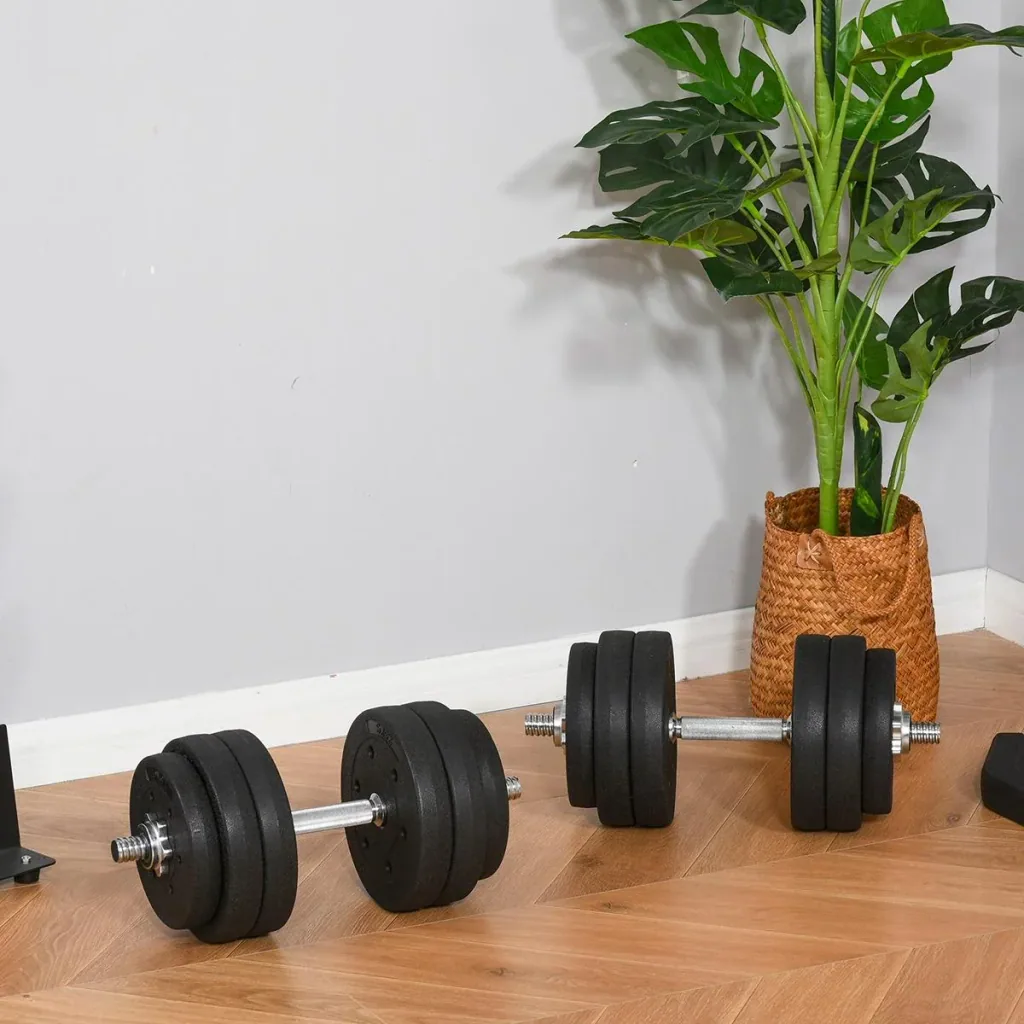 Dumbbell set 30 kg black
