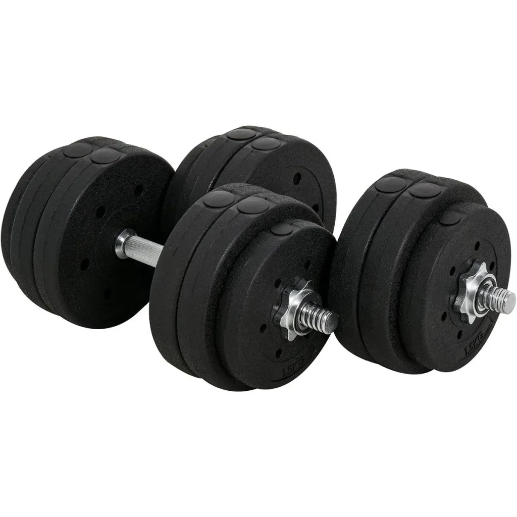Dumbbell set 30 kg black