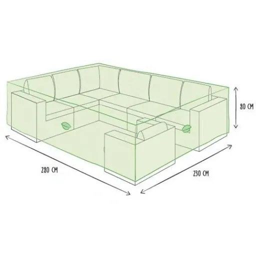 Protective cover for lounge set XL - 280 x 230 x 80 cm