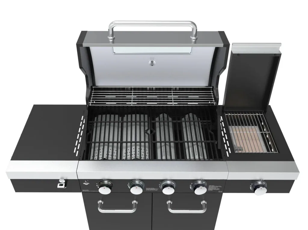 Gas grill "Kingston" with infrared side burner, including cover
