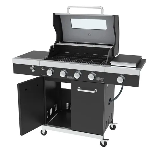 Gas grill "Kingston" with infrared side burner, including cover