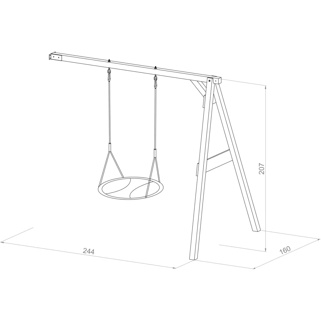 Nest add-on swing Summer brown/white