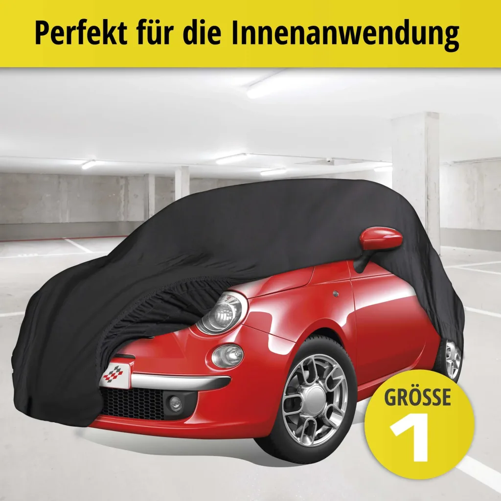 Car cover indoor soft - Size 1 - 401 x 400 x 130 cm - PES - Elastane