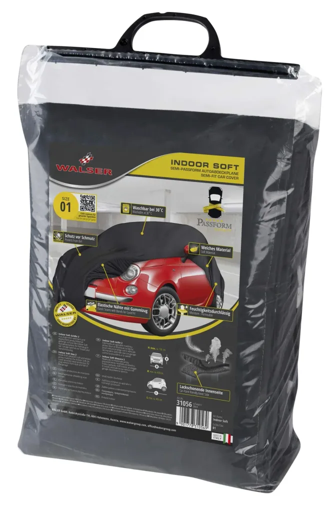 Car cover indoor soft - Size 1 - 401 x 400 x 130 cm - PES - Elastane