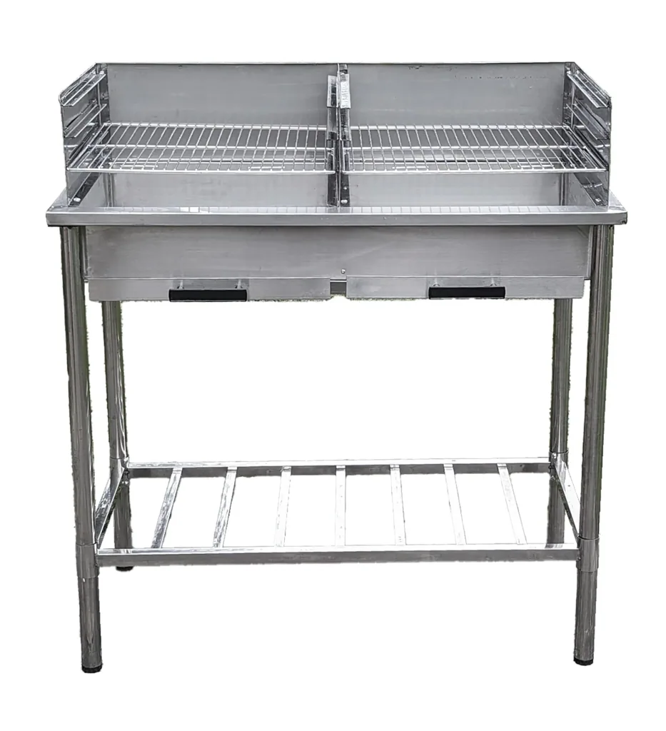 Stainless steel grill table