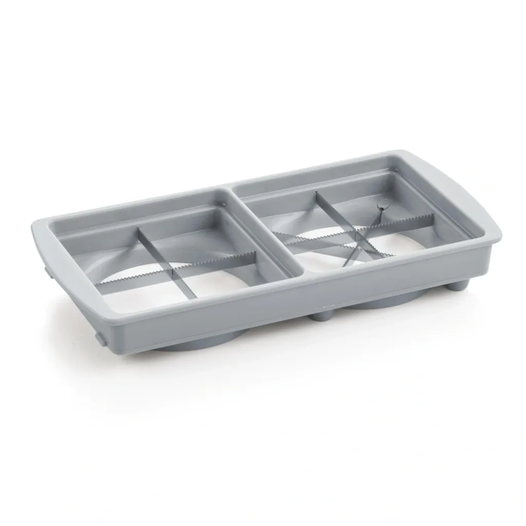 Nicer Dicer Fusion, Set, White/Gray, 14-piece