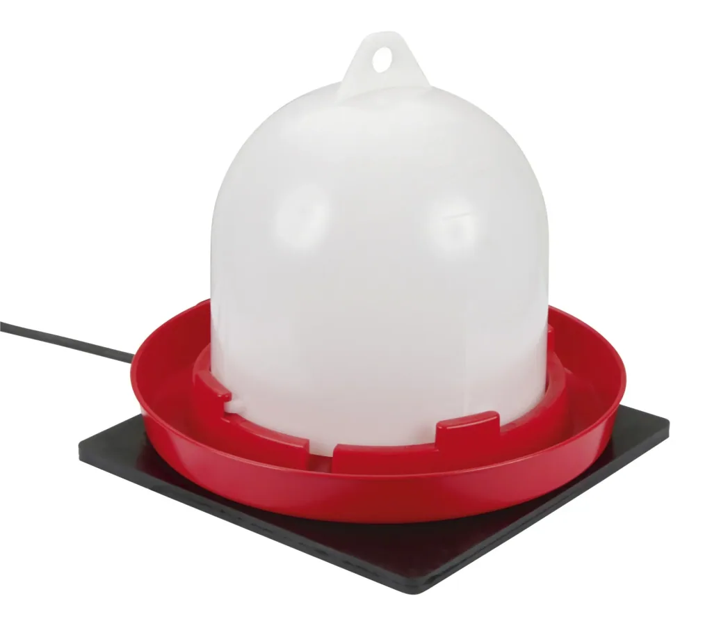 Rubber heating plate 24 x 24 cm, 18 W, for poultry drinkers and rabbit hutches