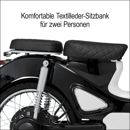 E-scooter "Turin" 45 km/h including 32 Ah lithium battery black/white