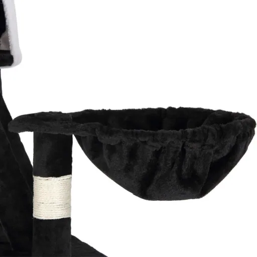 Cat tree, ceiling height 240 - 260 cm, black and white