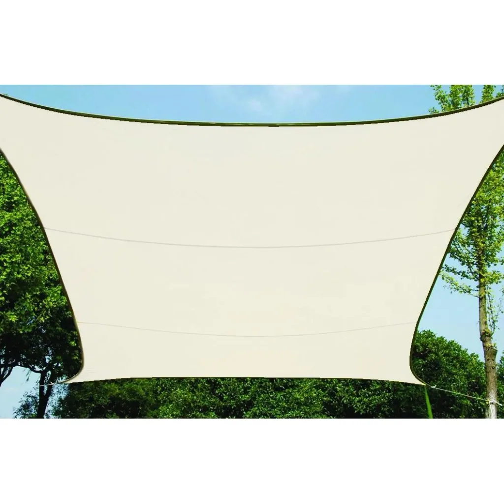 Sun sail - rectangular - 2 x 3 m - cream-white