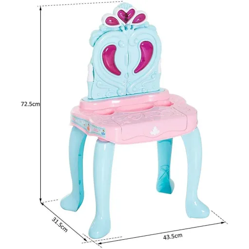 Dressing table children's dressing table music and light light green+pink