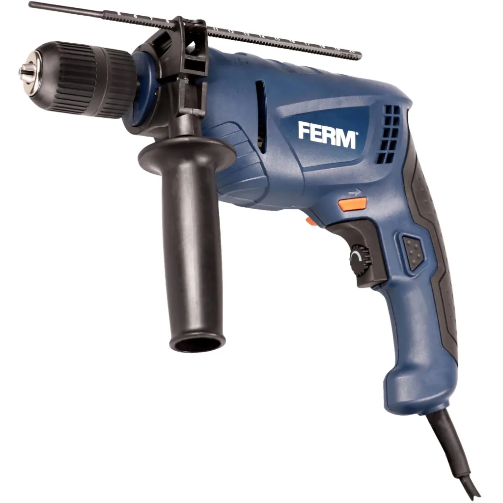 PDM1051 Impact Drill 550W - 13mm - Variable Speed ​​Control - Soft Grip - With Depth Stop and Side