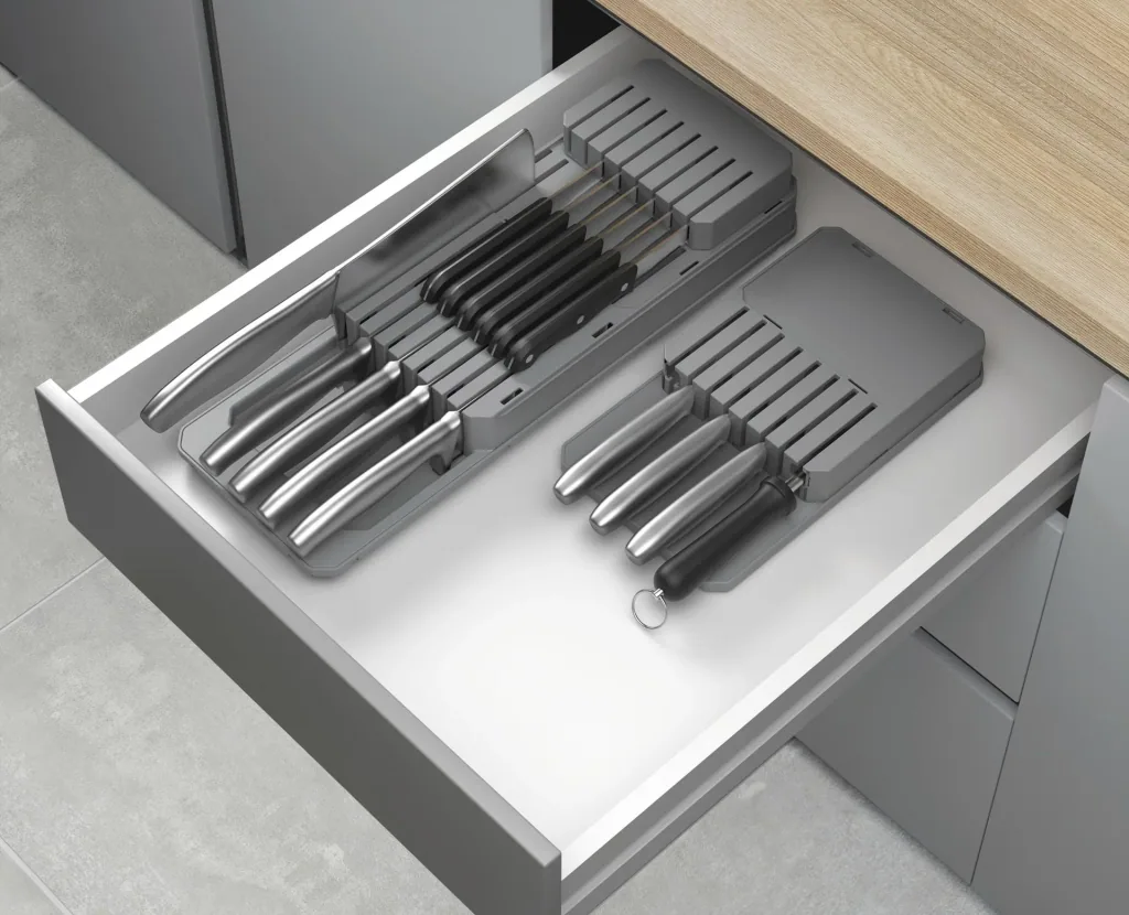 Messer-Organizer, Blade-Fit