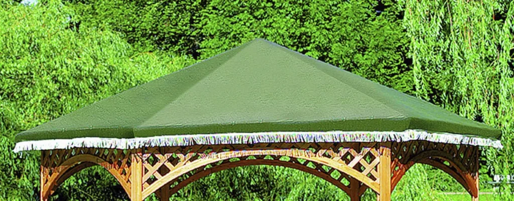 PE roof foil for pavilion "Palma", green