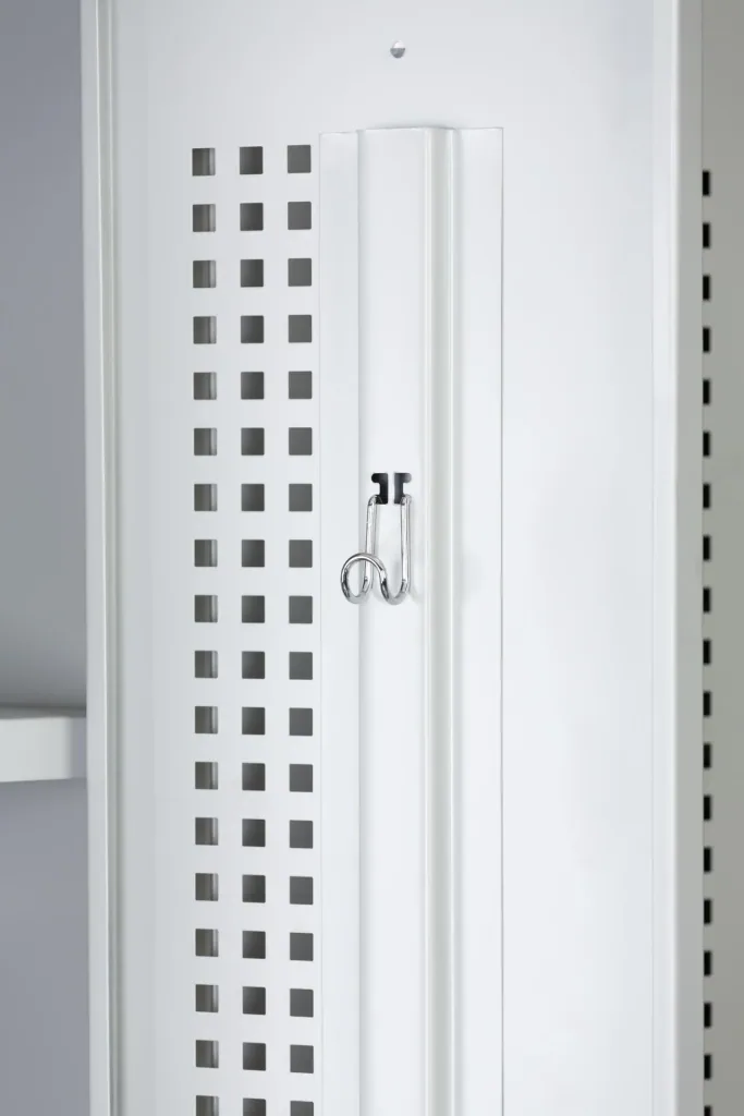 Locker PL Series - 1 door with key lock, 300 mm deep, grey