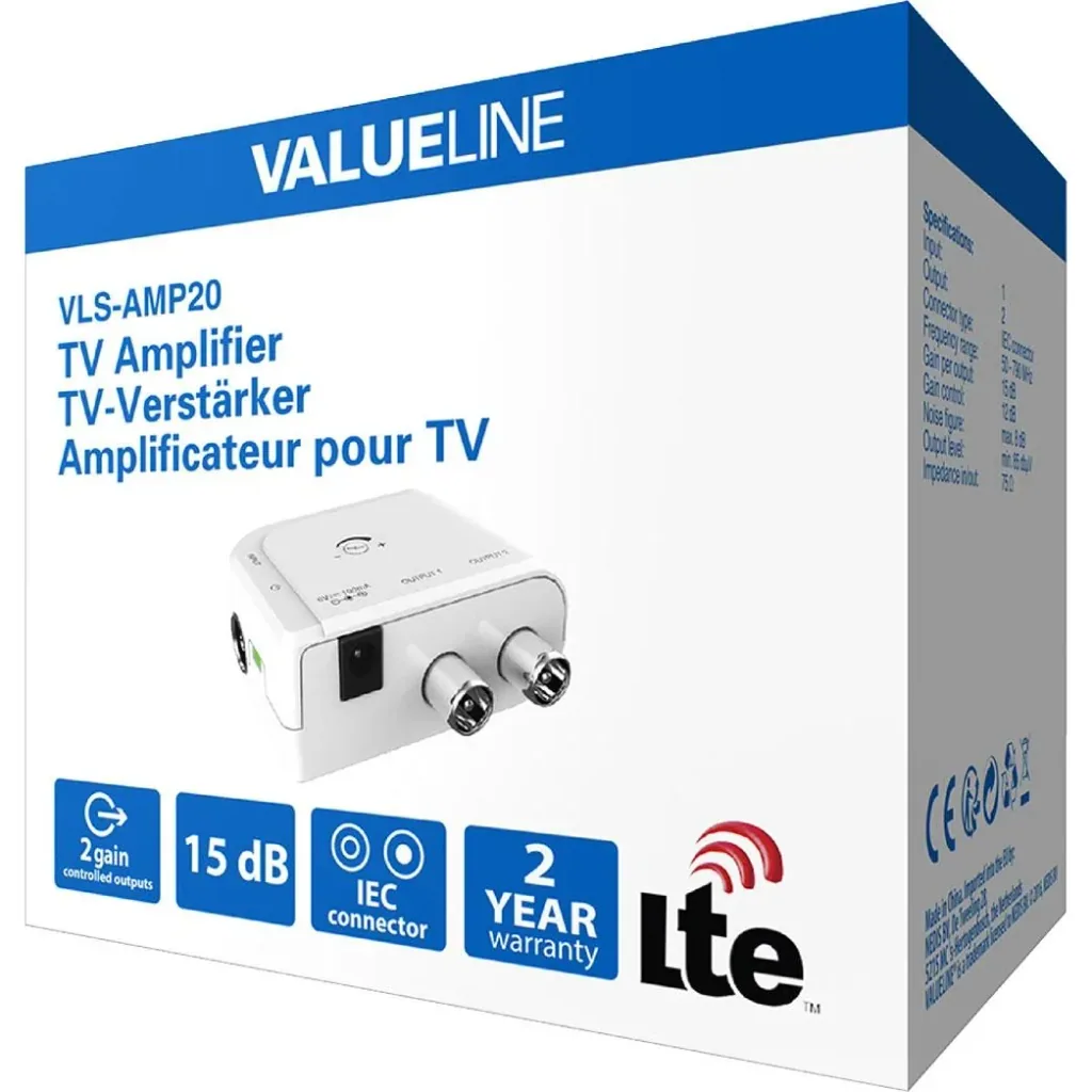 DVB-T amplifier 2 outputs