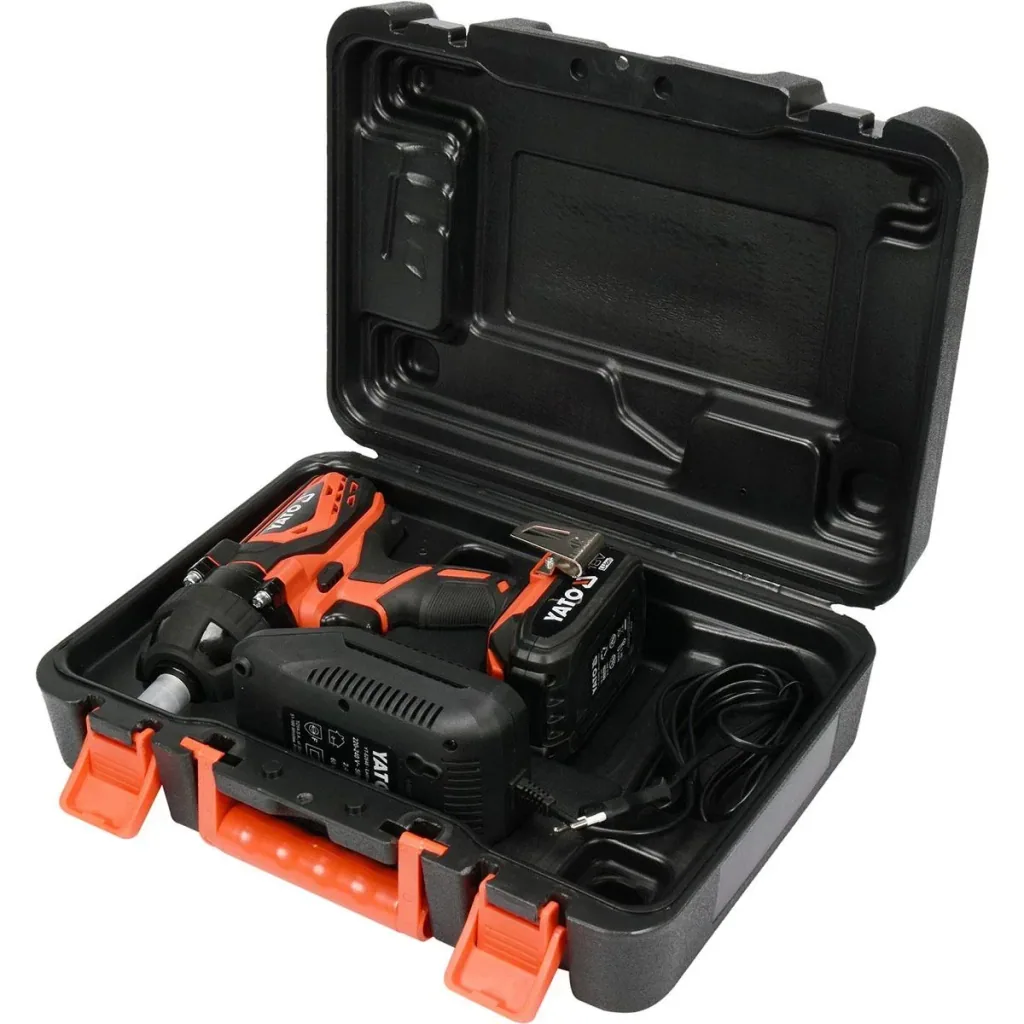 Cordless impact wrench including case, battery and charger - 18V - 300Nm