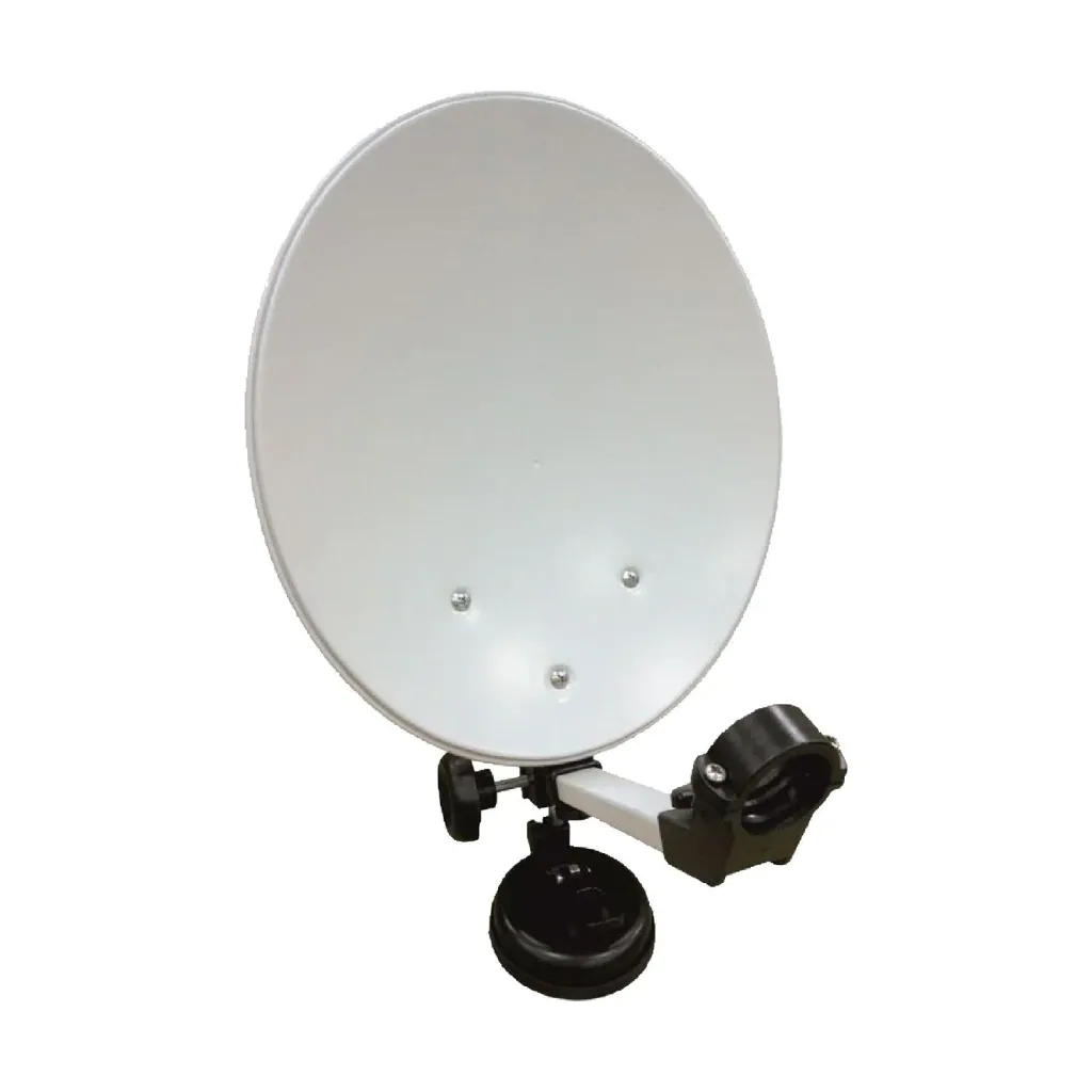 SAT Camping Set with Rec. DSR4100plus in case, suction cup and mast mount