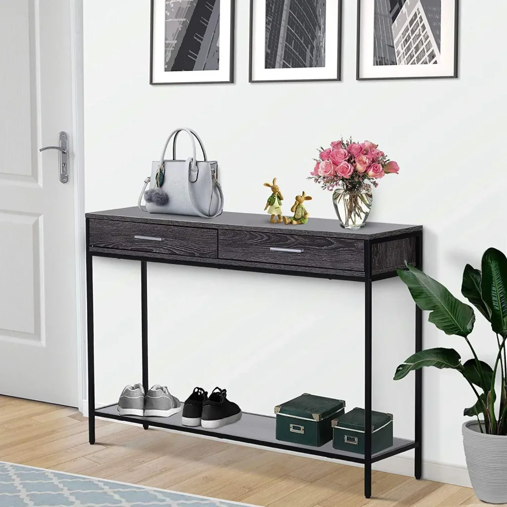 Console table with 2 drawers