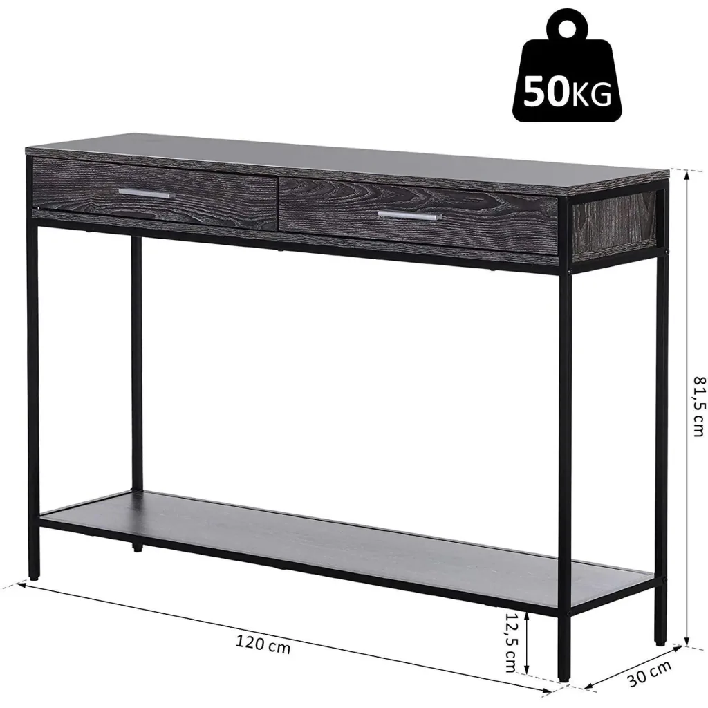 Console table with 2 drawers