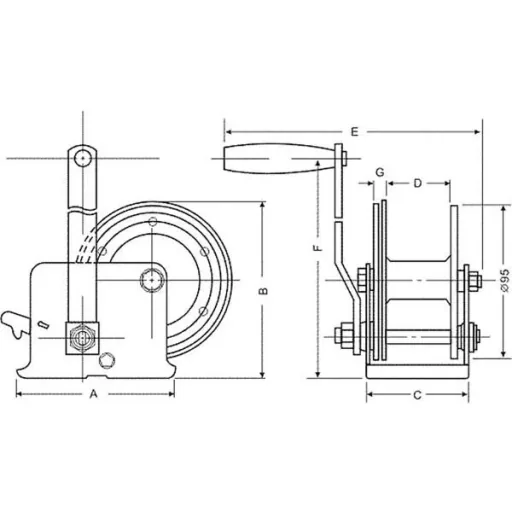 Handwinde - 250 Kg