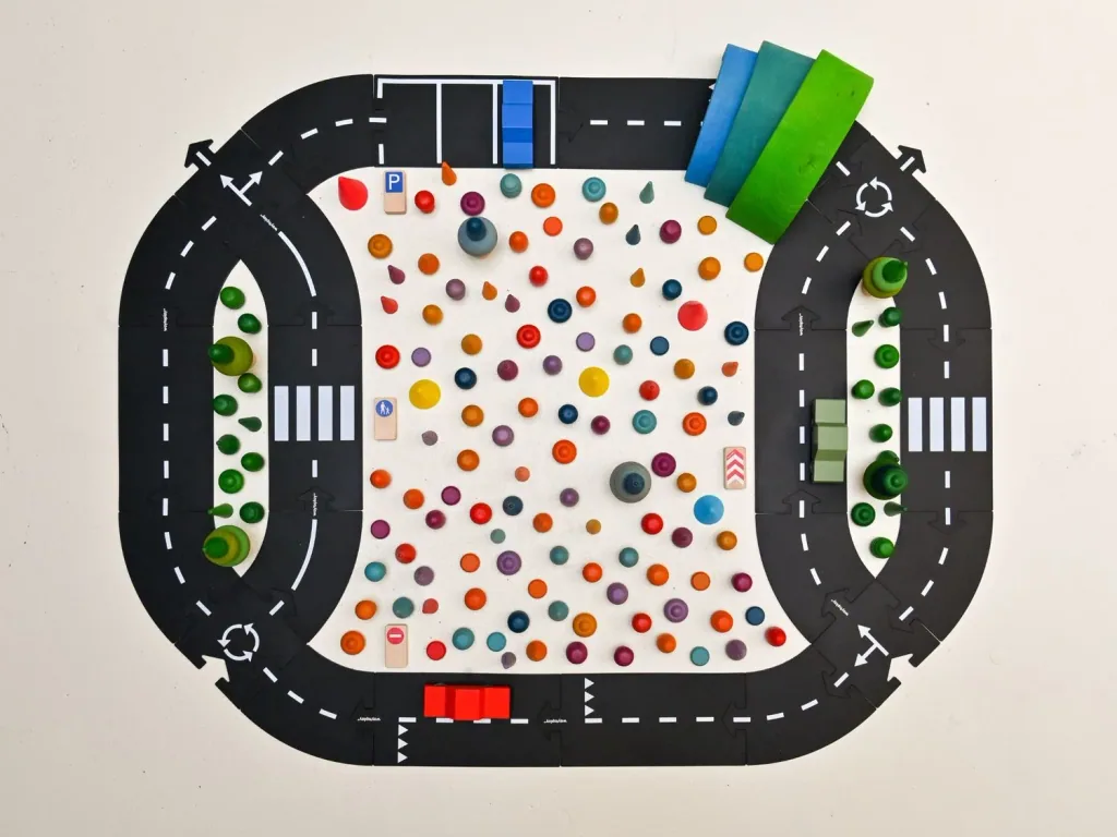 Waytoplay speelgoedracebaan + 1 auto, cadeauset