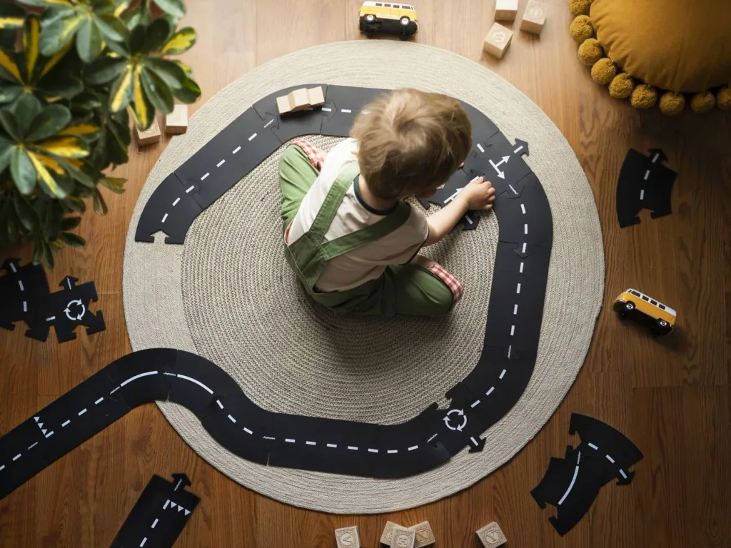 Waytoplay speelgoedracebaan + 1 auto, cadeauset