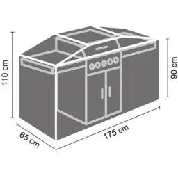 Outdoor cover for grill 175 cm