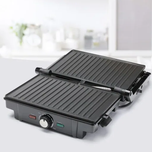 Stainless steel contact grill