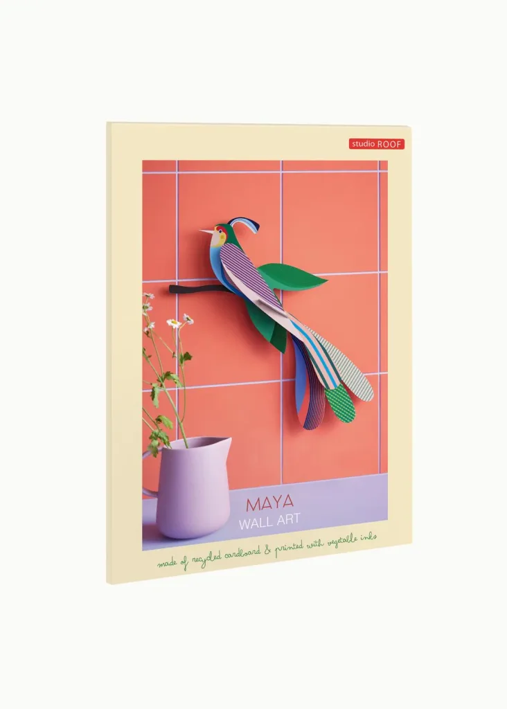 Studio ROOF wanddecoratie, knutselpakket, 3D wandobject - Maya