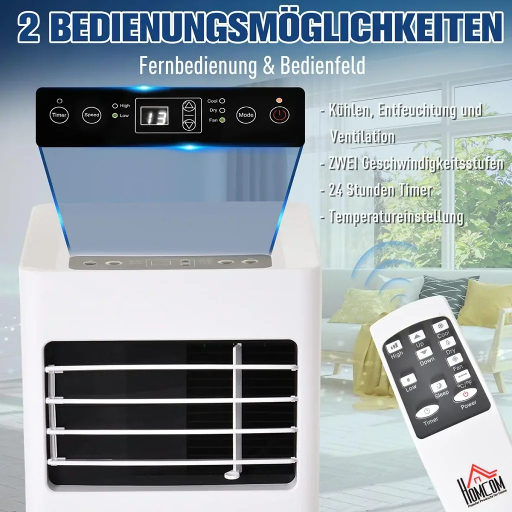 Mobile air conditioner white