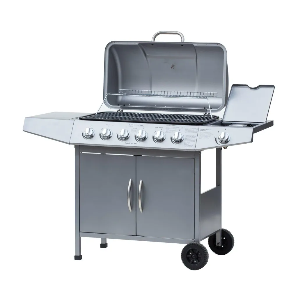 Gas grill "Dayton" 6 main burners + 1 side burner, black