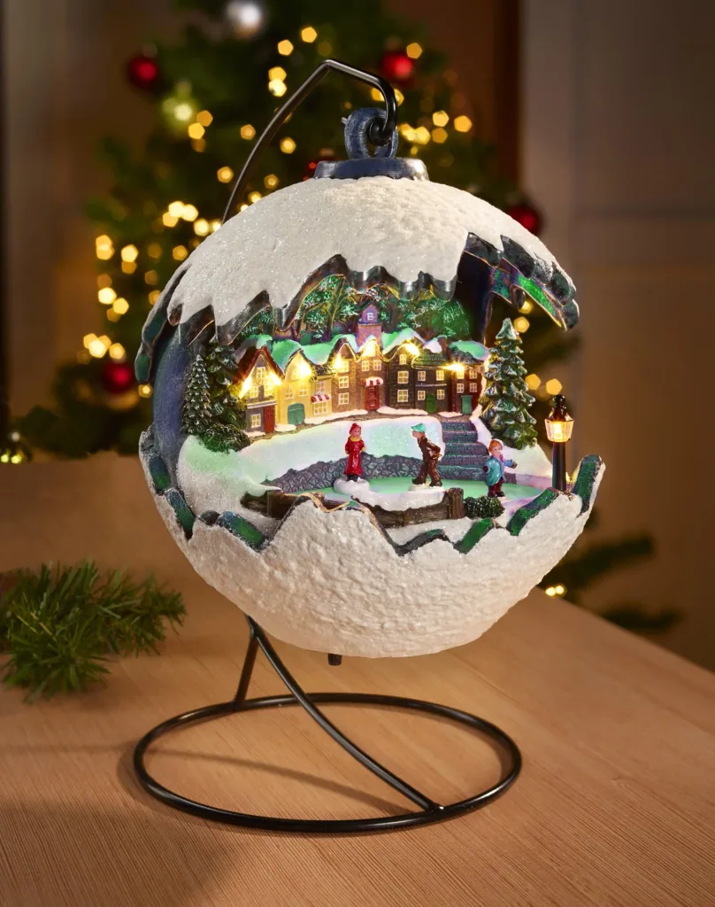 Winter Wonder Ball with Ice Skaters