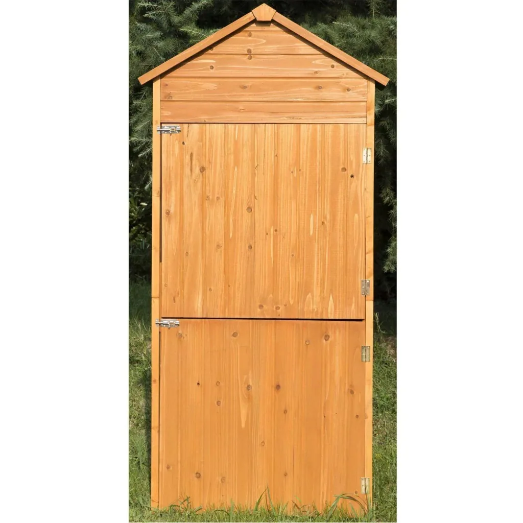 Garden cabinet garden tools solid wood 90 x 50 x 190 cm