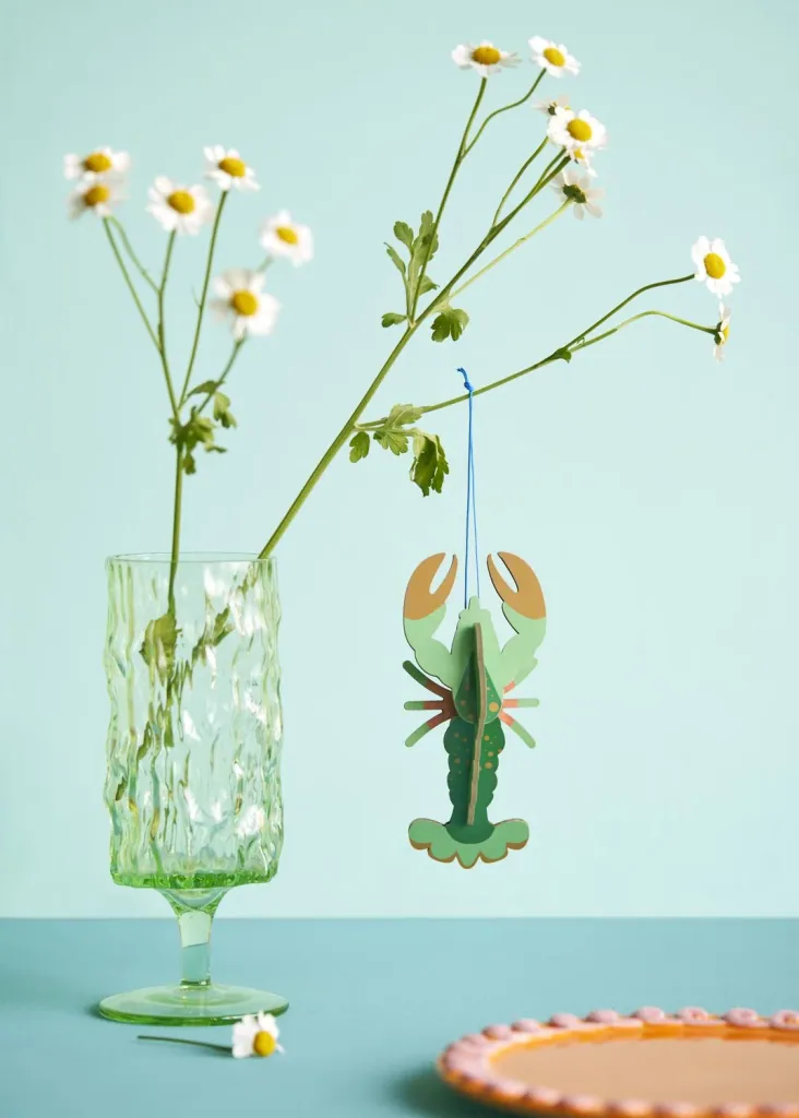 Studio ROOF Ornament, knutselpakket, 3D wandobject - Kreeft