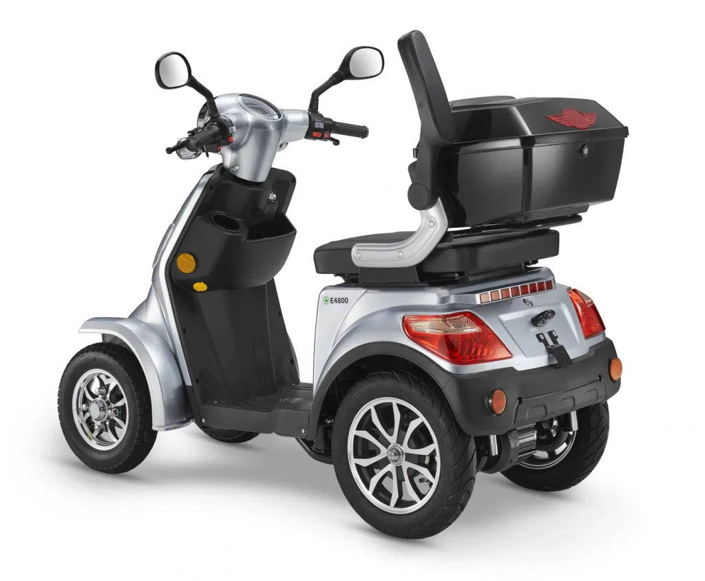 Electric four-wheeler Luxxon E4800 20 km/h (moped class), no helmet requirement, silver