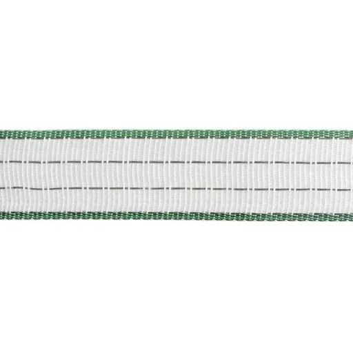 Star band, 40 mm, white/green, 4xcu 0.30+6x stainless steel 0.30