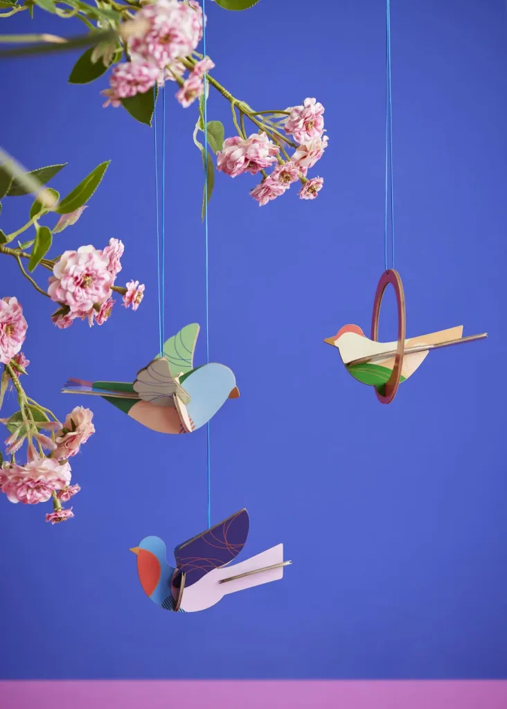 Studio ROOF ornament, knutselset, 3D wandobject - Duif