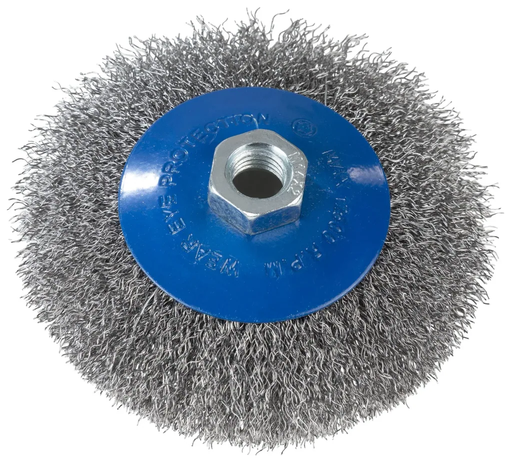 Wire brush, corrugated, Ø 115 mm, M 14