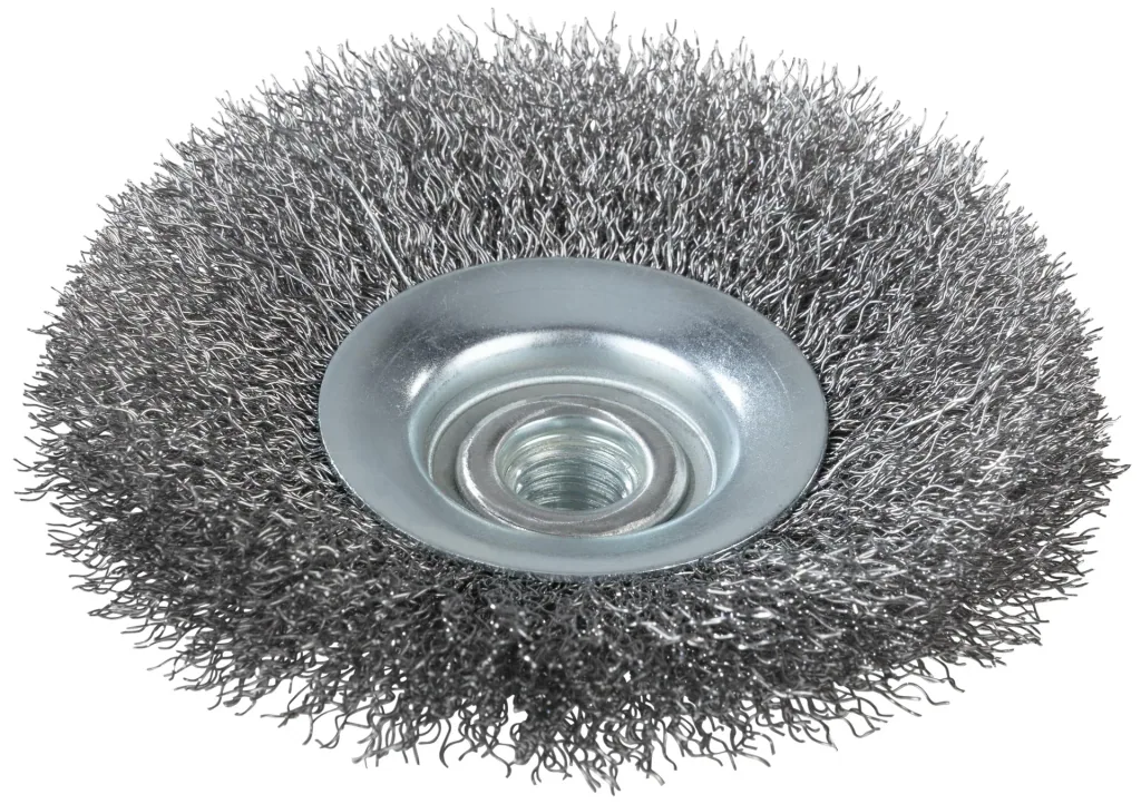 Wire brush, corrugated, Ø 115 mm, M 14