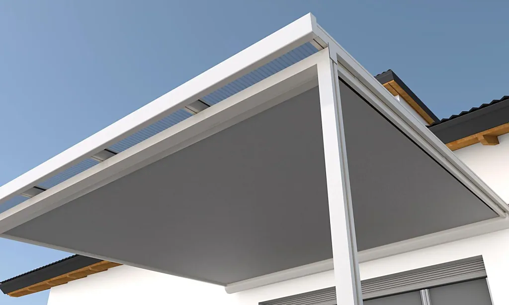 St. Tropez under-roof awning, 4 x 3 m, anthracite, fabric 314638