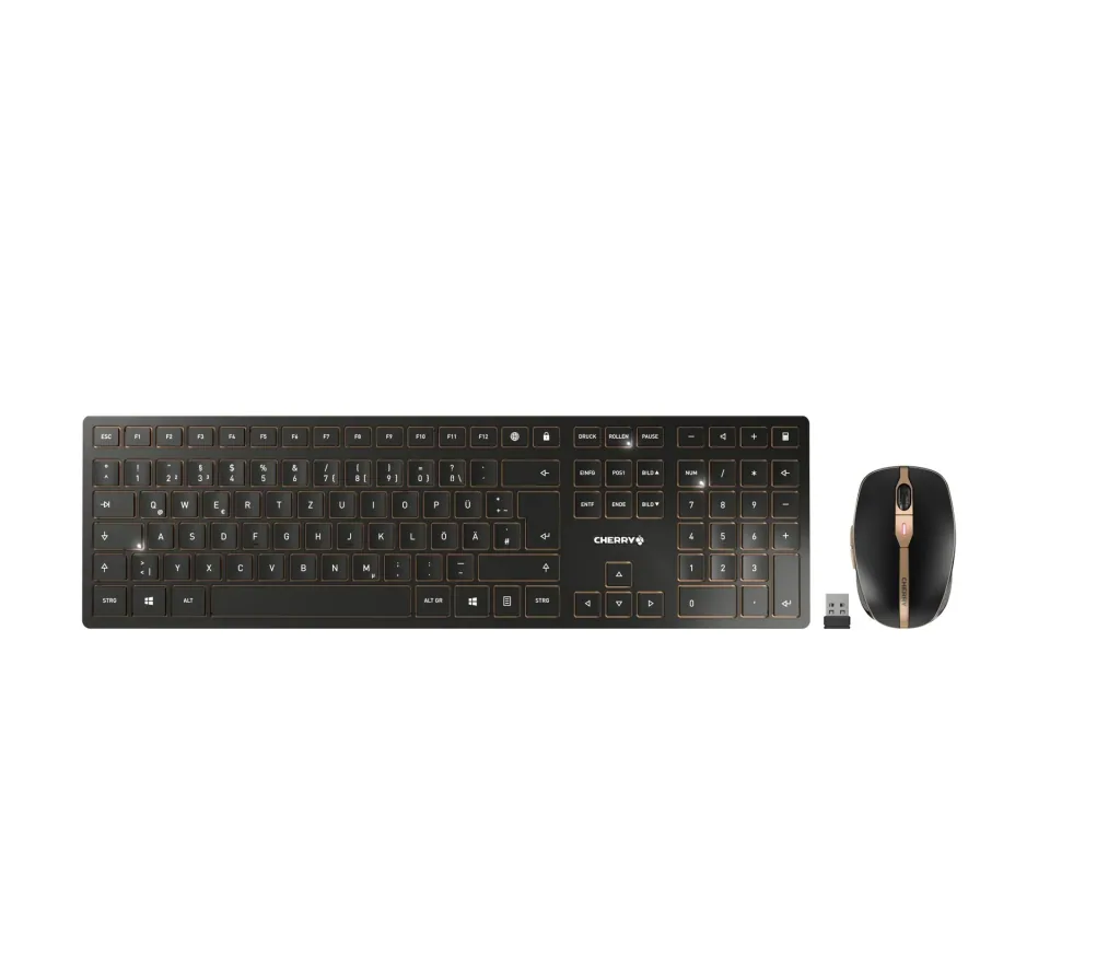 Wireless keyboard and mouse set DW 9000 SLIM black
