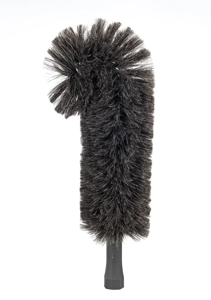 Goat hair dust broom with telescopic handle