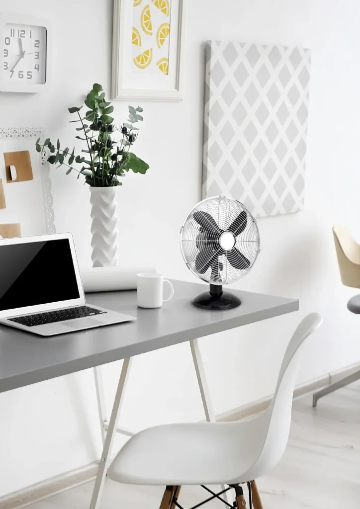 Tischventilator Metal Black 12