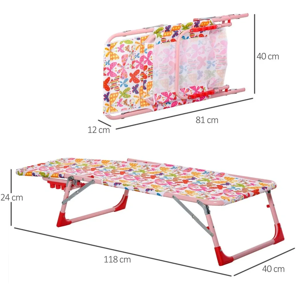 Children's folding garden lounger