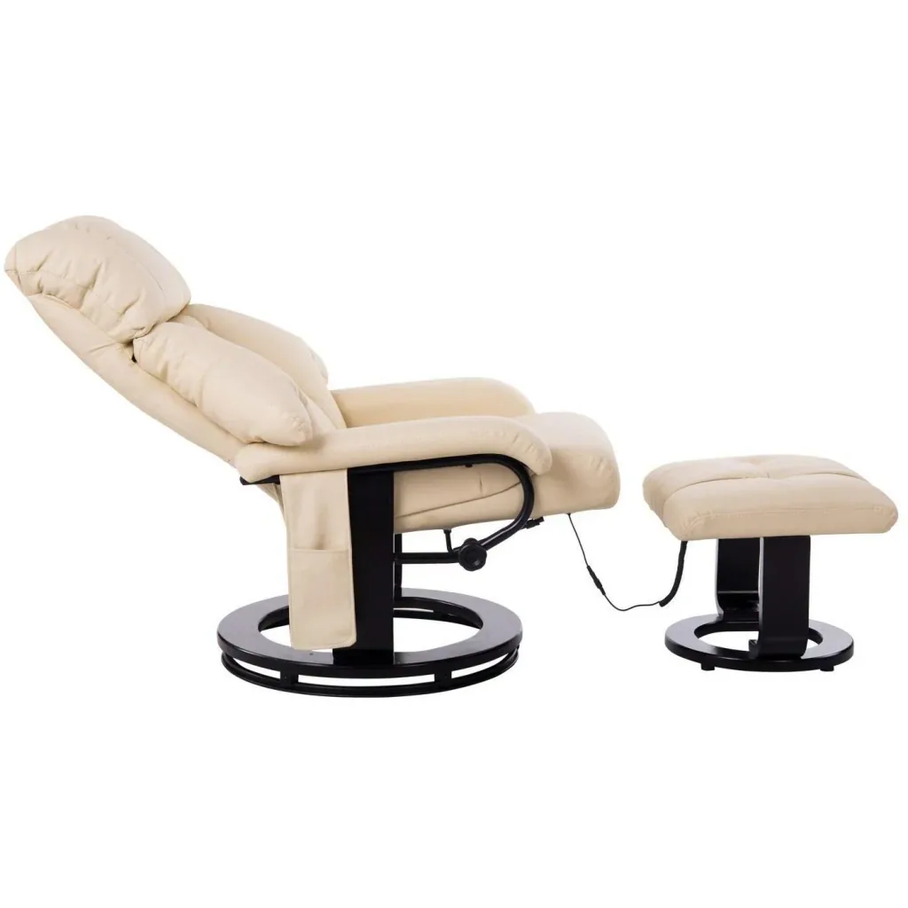 TV armchair and stool with massage and heating function