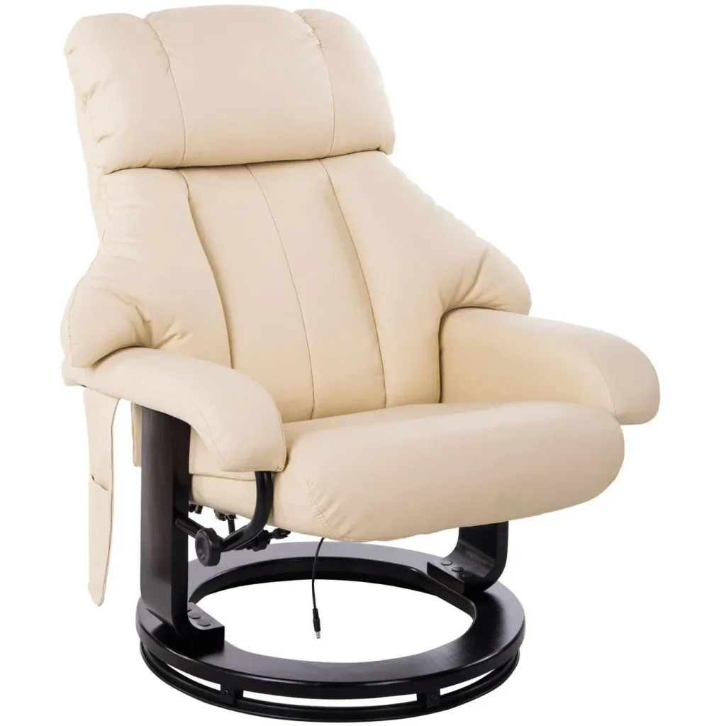 TV armchair and stool with massage and heating function